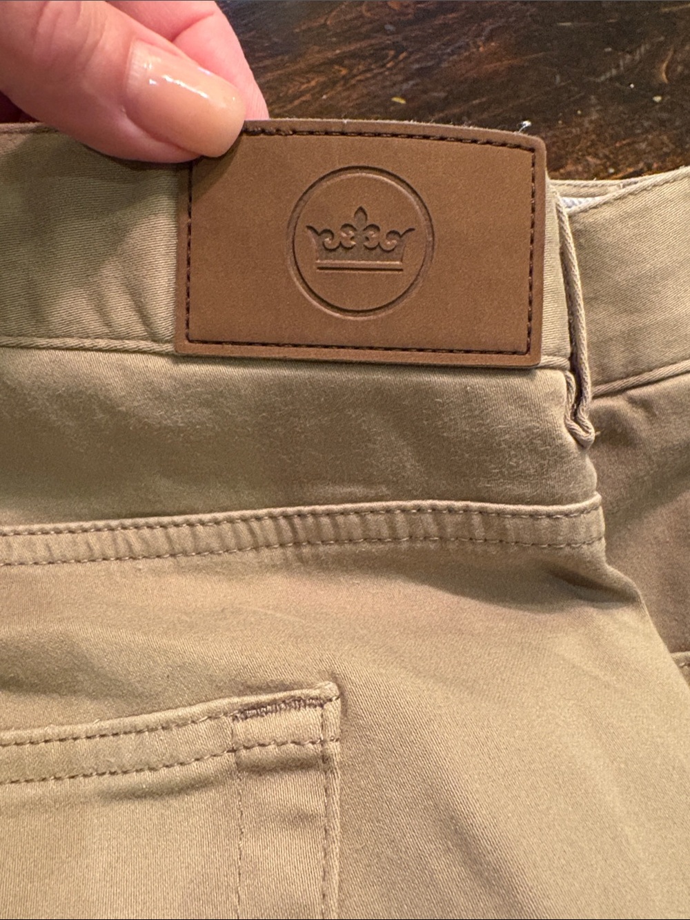 Peter Millar Khaki Chinos with Crown Patch